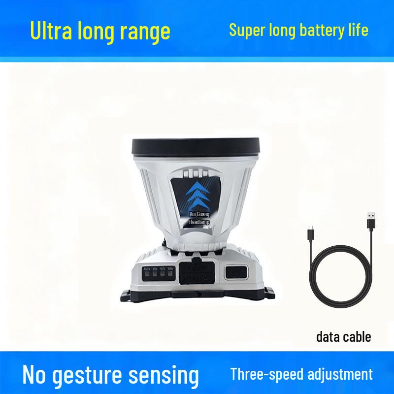 

High-Power LED Headlamp: Bright, Long-Range, Waterproof, for Cycling, Fishing, Patrol, Adventure, Long Battery Life