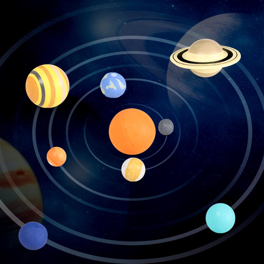 3D Stereoscopic Silicone Model: Solar System Planets Educational Toy