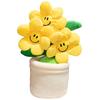 Decoration Plush Sunflower Toy Home Decoration Waist Support Plant Doll Pot