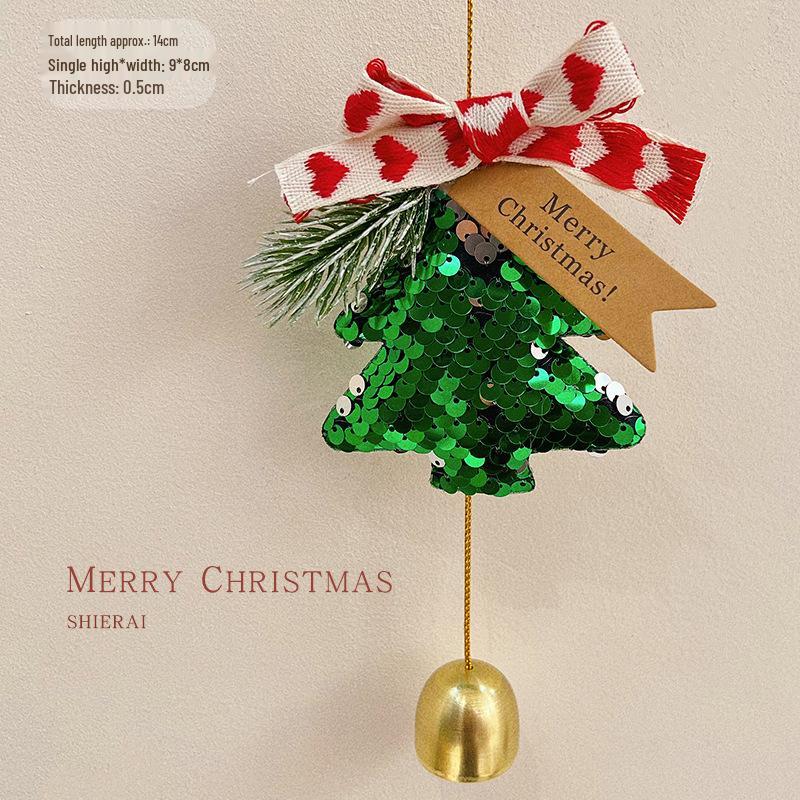 Imitation Noble Mini Christmas Wreath Car Ornament: Festive Window Display Pendant