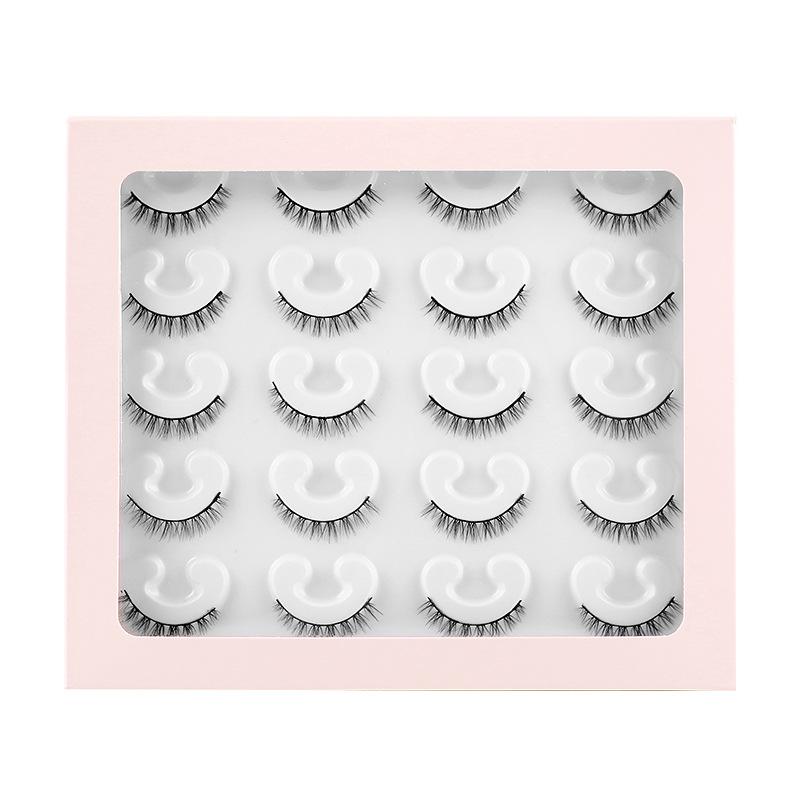 New Product 10 Pairs Of Fake Eyelashes Mink Curly Thick Simulation Natural Short Eyelashes