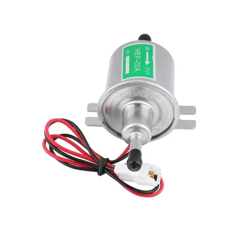 High Quality Low Pressure Universal Diesel Petrol Gaso Line Electric Fuel Pump HEP-02A 12V For Car Motorcycle
