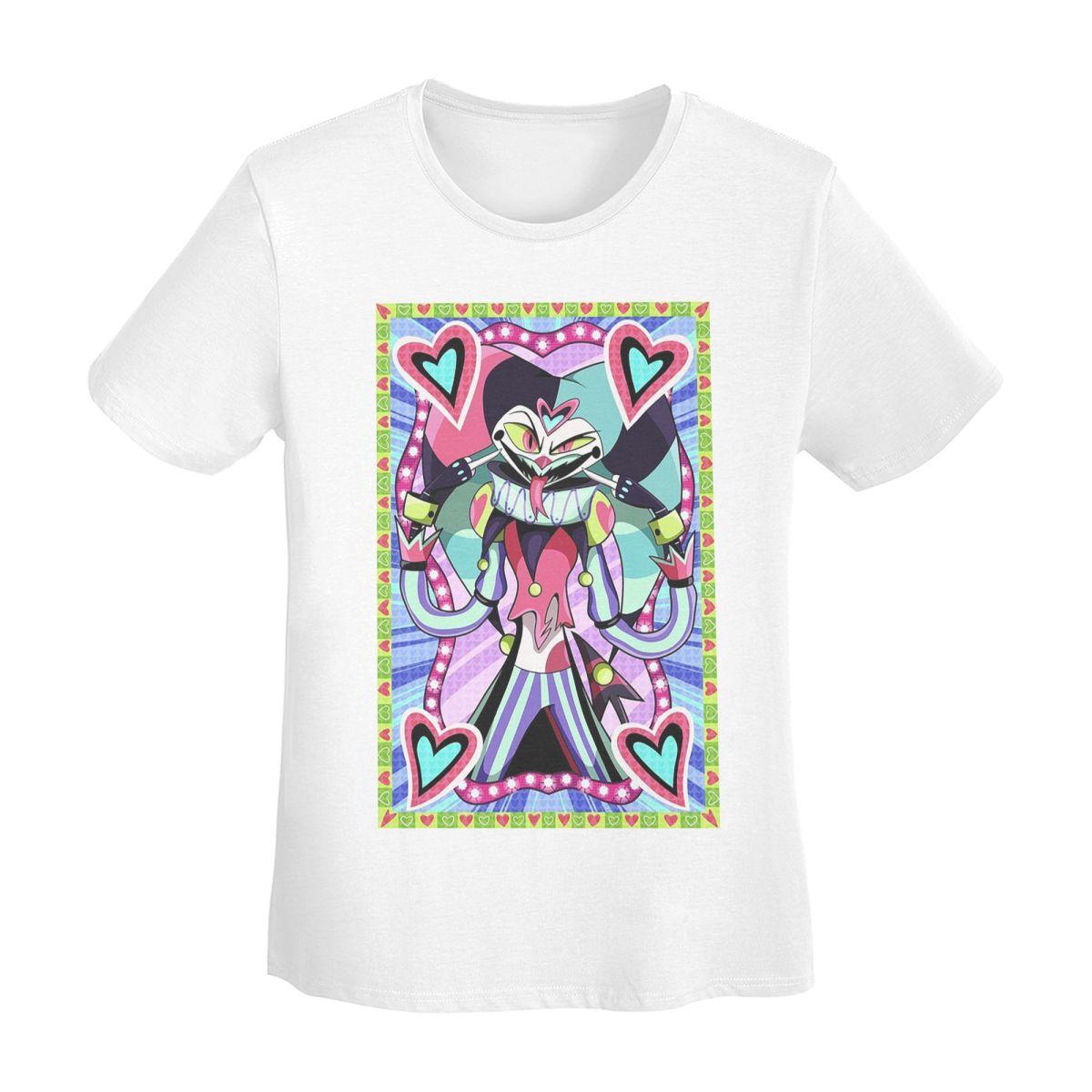 

Fizzarolli Helluva Boss TShirt Women Short Sleeve T Shirts ONeck Streetwear Cotton Summer Tees Streetwear S