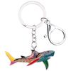 WEVENI Enamel Alloy Shark Keychain Ring Handbag Charm Keychain Fashion Marine Fish Jewelry for Women Bag Charm Gift (Multicolor), Multicolor, W2L2