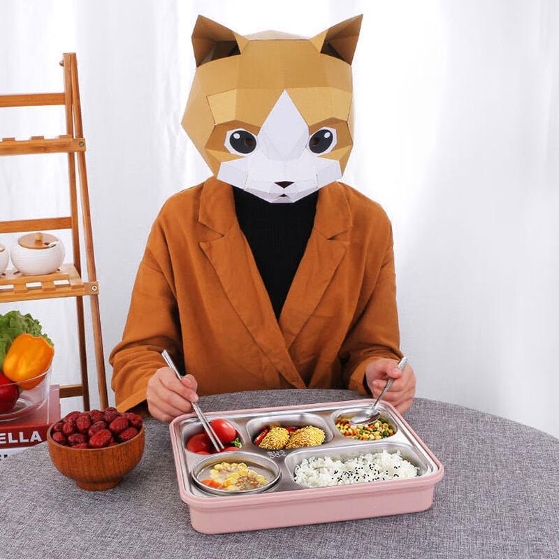 Insulated 5-Compartment Stainless Steel Lunch Box Set