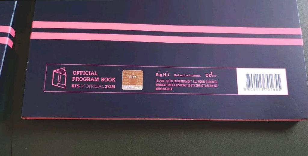 [USED] BTS Hwayangyeonhwa EPILOGUE PROGRAM BOOK