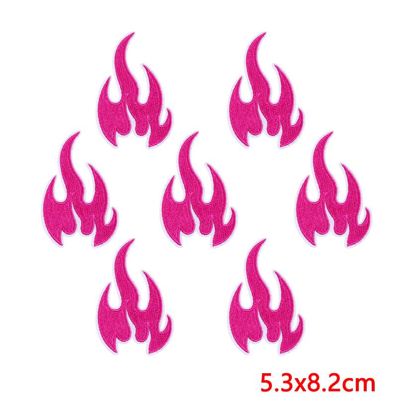 10PCS Wholesale Pink Bow Crown Lips Embroidery Patches For Clothing DIY Thermoadhesive Patches On Clothes Iron On Patch Backpack