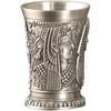 3pcs/lot Egypt Myth Retro Copper Cup Shot Glasses 3D Relief Wine Liquor Spirits Cleopatra Rameses Rah Silvery Antique Glasses