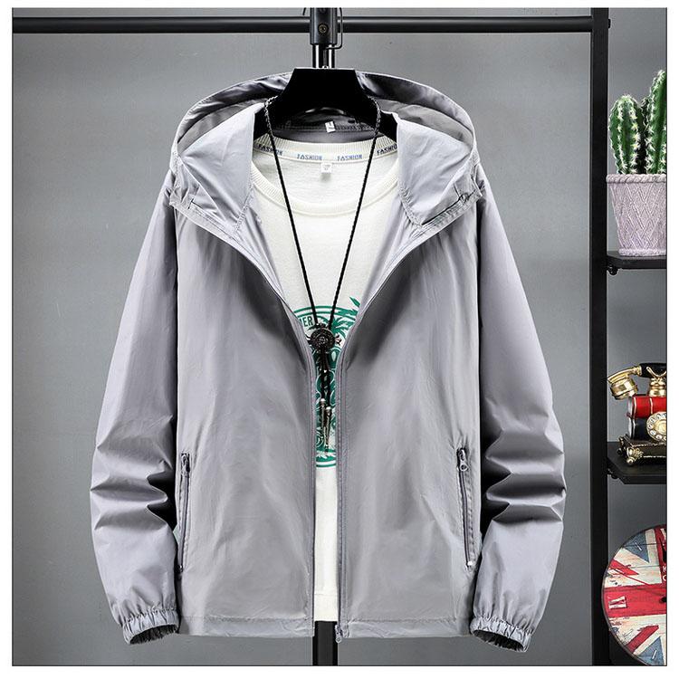 Ultra Thin Summer Sun-Protective Cycling Jacket Waterproof Hooded Jacket Qucik-Drying Hiking Climbing Camping Jacket Coat XS-7XL