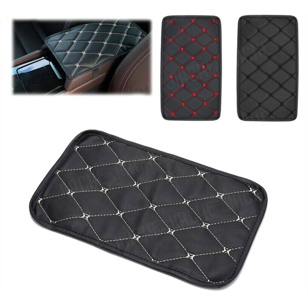 Car Universal PU Leather Armrest Box Wearproof Armrest Cover Mat Dust-proof Cushion Automobiles Interior Accessories