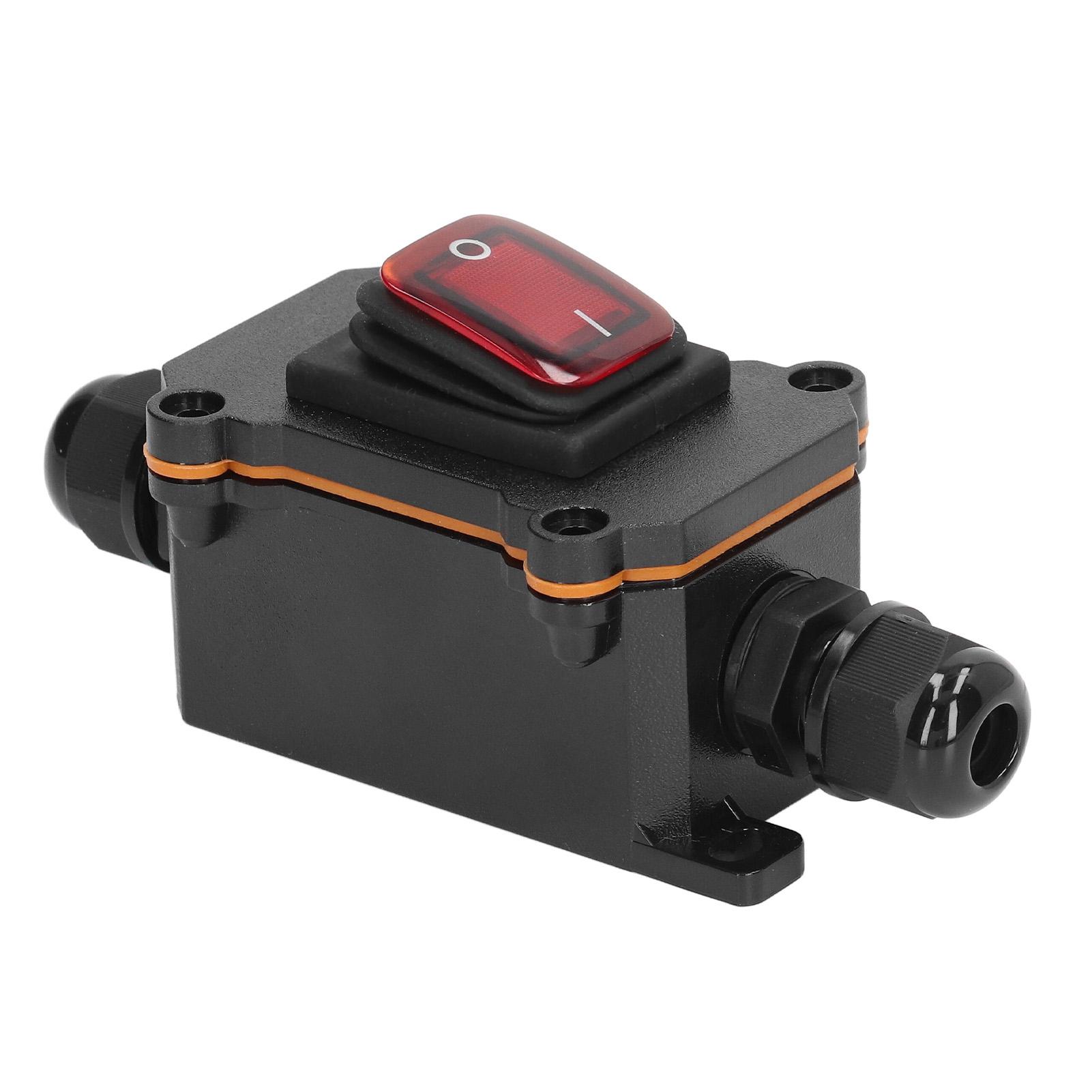 

4 Pin 2 Position Inline Cord Switch with Rocker Button IP65 Waterproof On Off Outdoor Toggle Switch Type 2