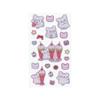 Stationery Hanamaru Obake Sanrio Characters Plump S8814341 Sun-Star Sticker, Pink,