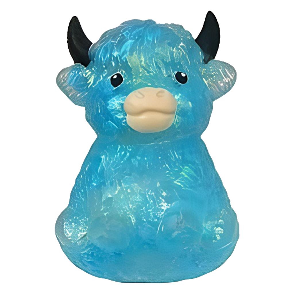 Highland Cow Slow Rising Sensory Fidget Toy Cute Animal Portable Squeeze Ball Easter Basket Stuffers Party Favors for Adults