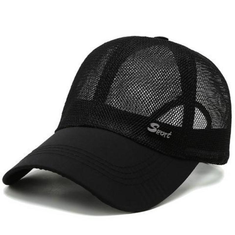 Hut Herren Sommer Sonnenschutzhut Outdoor Mesh Atmungsaktiver Hut Baseballkappe Mesh Sonnenhut Angeln Entenschnabelhut
