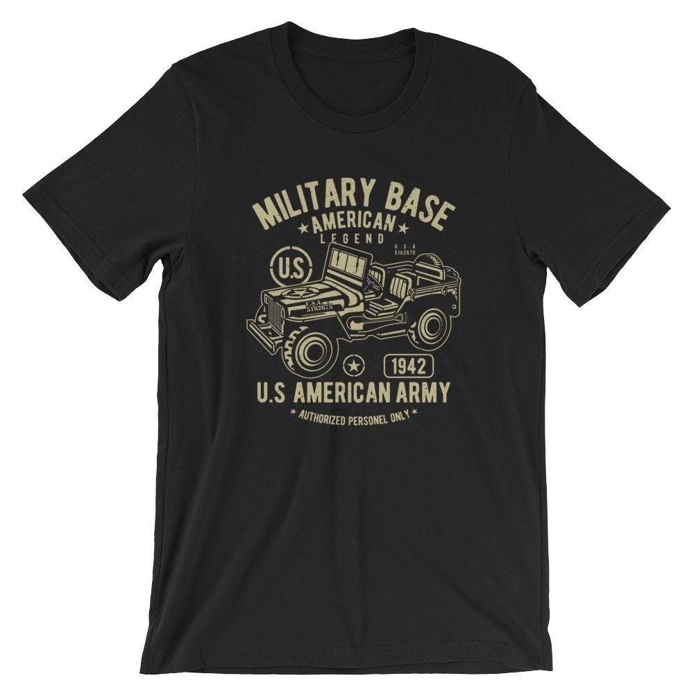 

American Army Jeep T-Shirt. 100% Cotton Premium Tee NEW M
