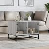 VidaXL Coffee Table with Glass Doors, End Table with Storage, Side Table Living Room Interior, 836544