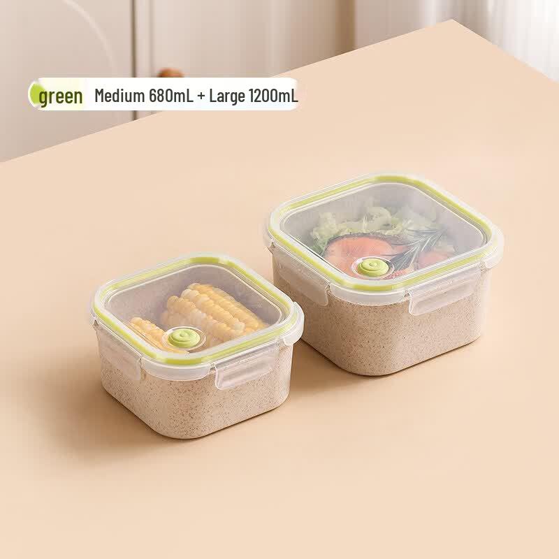 Wheat Straw Microwaveable Bento Box