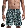 Men's casual shorts, men's shorts 2025 model, featuring tree branch and leaf patterns