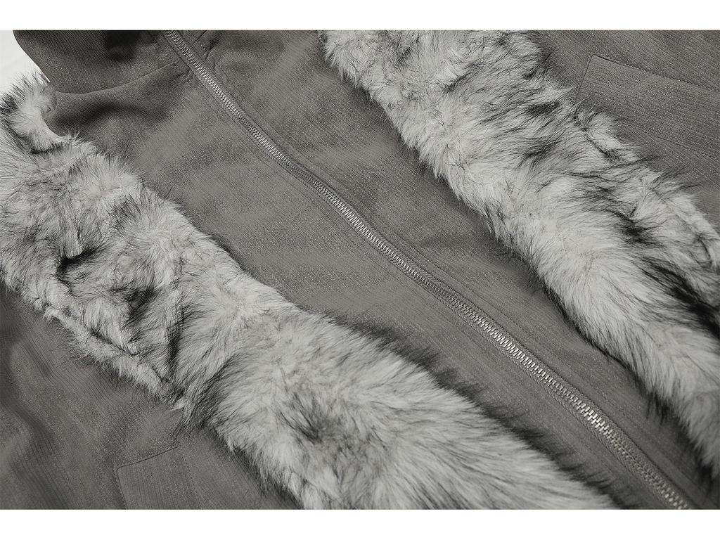 2025 Unisex Winter Mountain Eagle Shearling Collar Double-Layer Jacket