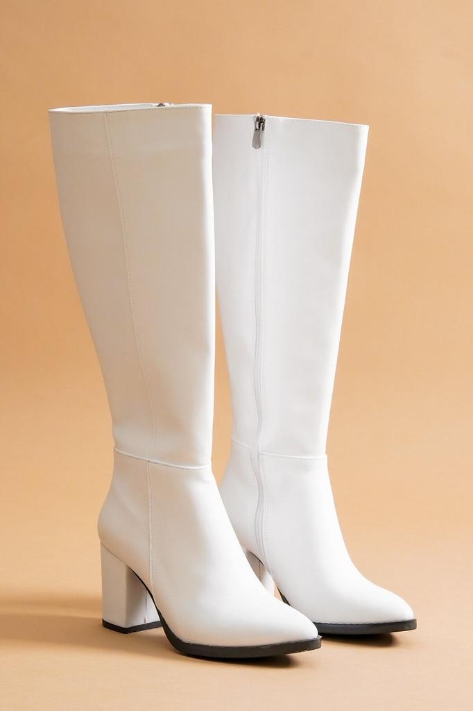 Women Modern Stylish Fashion Boots Boots Faux Leather Black Leather Heels Cm Side Zipper Daily Use Boots