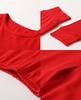 Children's Red Warm Year of the Rat Base Layer Set - A-Class Antibacterial Combed Cotton Jili Pajamas