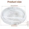 Round Tray Wood Serving Platter Vintage 30cm Round Dessert Plate Table Multipurpose Candle Holder Tray Decorative Tray