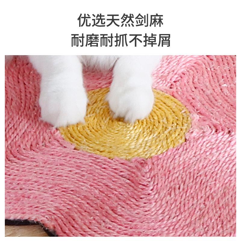 Sisal Scratching Post Does Not Fall Off Debris Round Kitten Protection Claw Sharpener Cat Toy Anti-scratch and Scratch-resistant Cat Toys