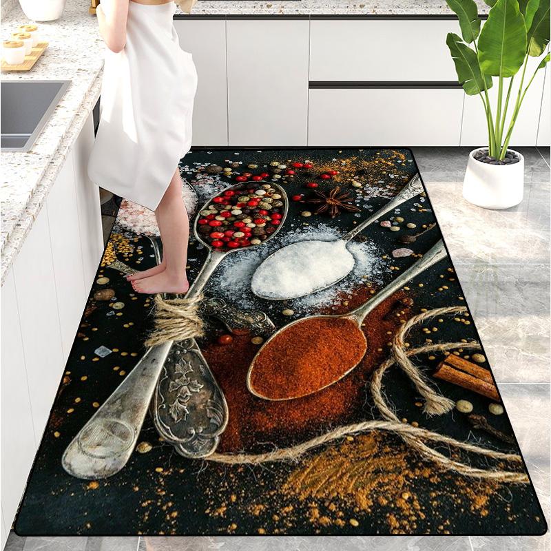 Modern Kitchen Mat Home Entrance Doormat Hallway Bedroom Living Room Decoration Floor Carpet Balcony Bathroom Long Rug