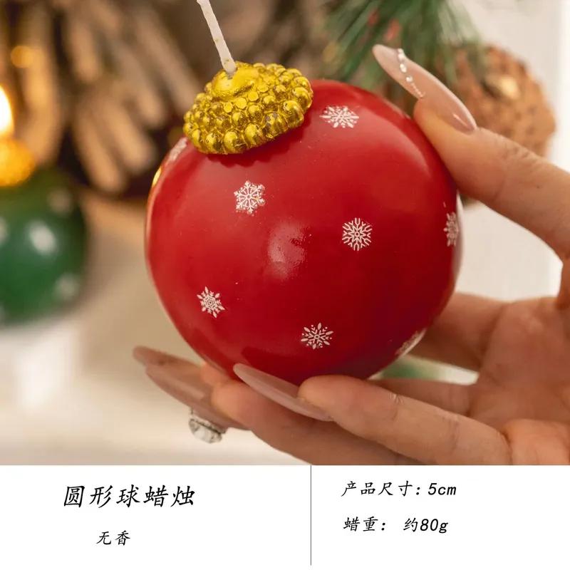 Snowflake Christmas ball decoration atmosphere modeling candle atmosphere home decoration holiday decoration ornament