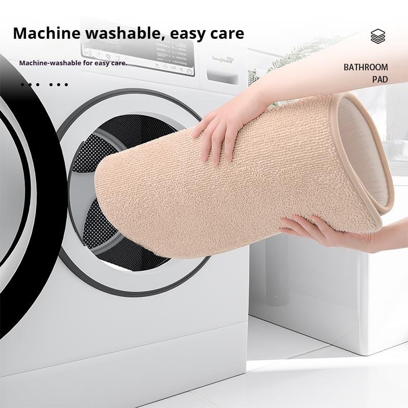 Bedroom Bathroom Floor Mat Simple Memory Foam Thickened Bathroom Absorbent Mat Door Anti-slip Mat