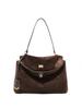 Dames Gevroren Koeienhuid Schoudertas Vrouwelijke Luxe Designer Draagbare Handtassen Dames Werk Pendelen Retro Zachte Koeienhuid Tassen