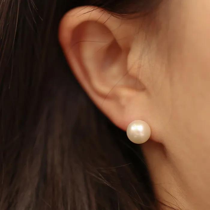 14K_Pure Pearl 8 Pure Pearl Earrings