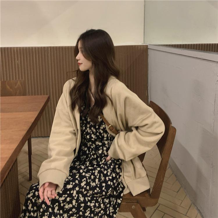 2022 Autumn French Long Floral Dress - Kids' Spring/Autumn