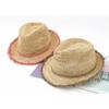 British Summer Natural Raffia Grass Colored Burr Lady Panama Fedoras Cap Women Panama Jazz Hat