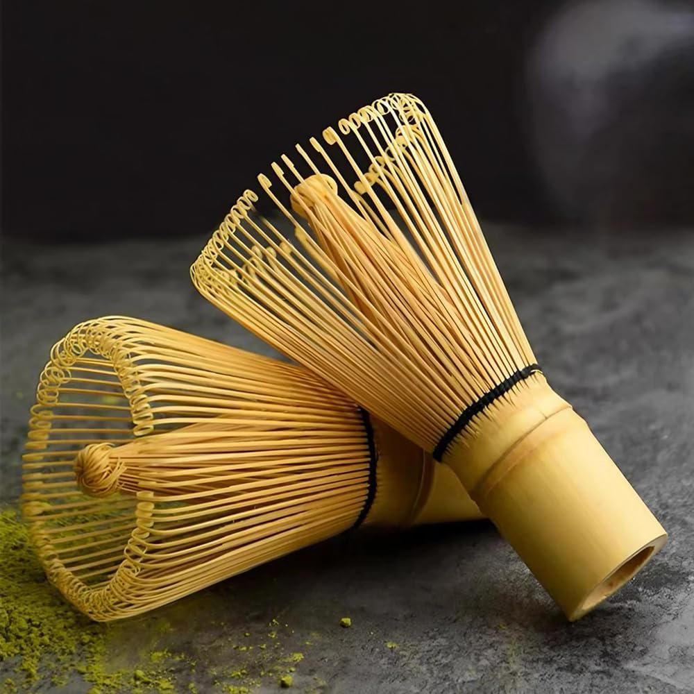 Ichiyo Ichie Matcha Whisk Bamboo 100 Prongs Handcrafted Tea Ceremony Tool for Beginners