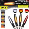 2/4Pcs Motorcycle LED Turn Signals Light 24LED Flowing Water Blinker Flashing Indicator Bendable 12V Moto Flashing Light