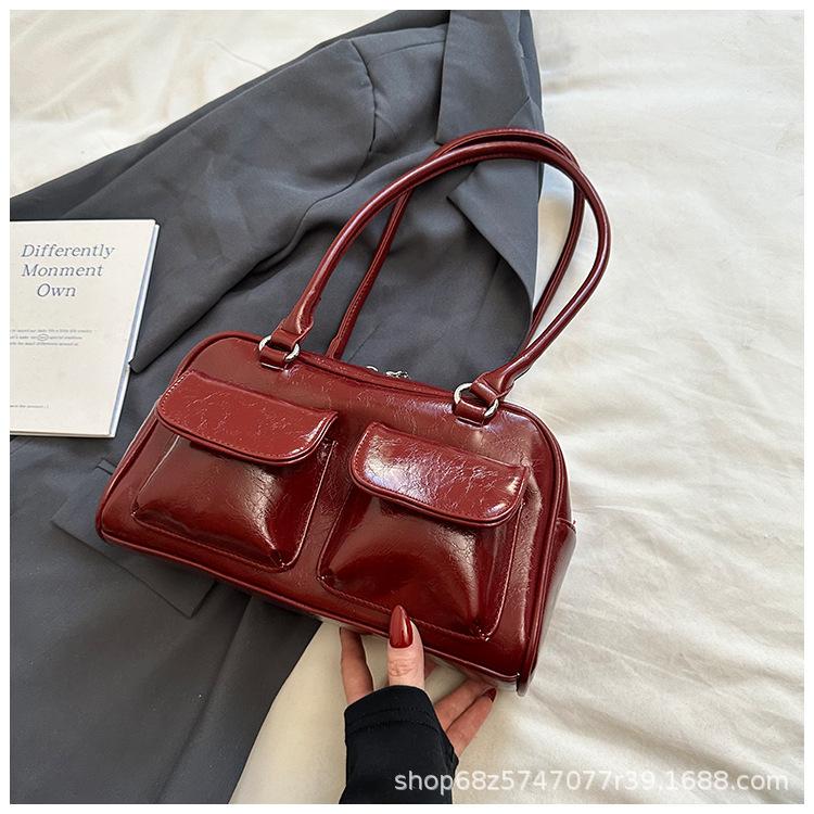 Koreanische Version 2025 neue Pendler-Umhängetasche Nische Achselhöhle große Kapazität Multi-Taschen Nischendesign Tasche für Frauen