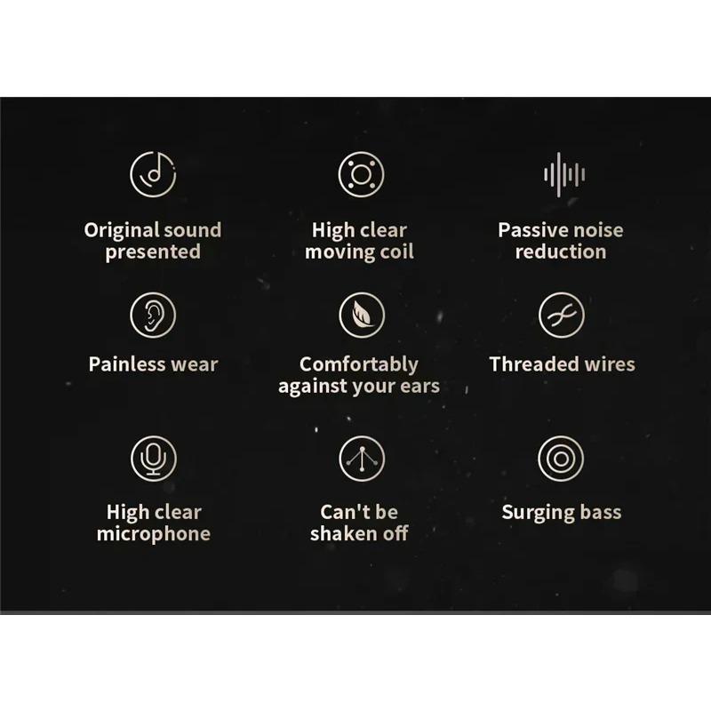 Original QKZ AK2 Wired Earphones Dynamic HIFI Bass In-ear Earbuds Music Headphone Sport Noise Cancelling Headset with Mic