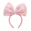 Sequined Bow Headband for Girls - Cute Event, Photo & Face Wash Accessory