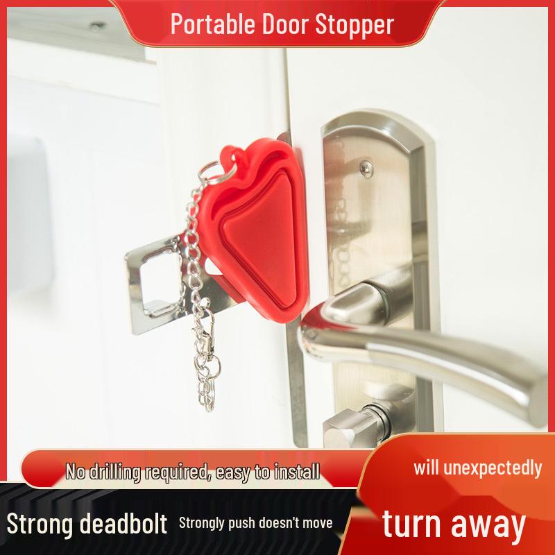 Portable Double-Headed Anti-Theft Door Lock & Stopper