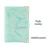 Marble Pattern A6 PU Leather 6-Hole Binder Journal Notebook for Cash Budget