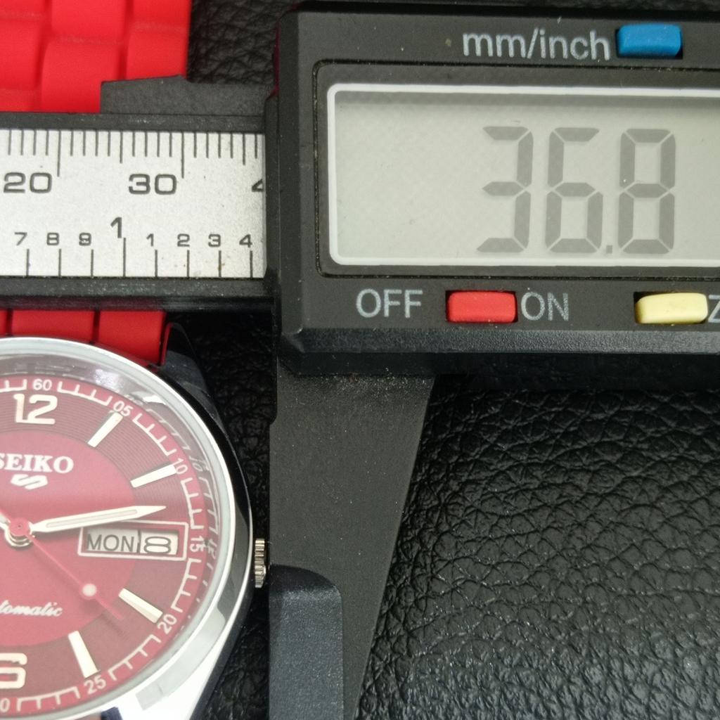 JAPAN VINTAGE REFURBISHED SEIKO 5 AUTOMATIC 6309A MENS RED DIAL WATCH A444332-1