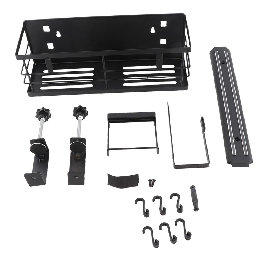 Griddle Caddy Iron Space Saving BBQ Grill Storage Caddy Organizer for Travel Kitchen Outdoor Camping