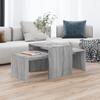 Vidaxl Coffee Table, Grey Sonoma Oak, 100X48X40 Cm