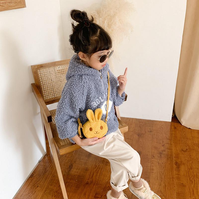 Cute Soft Plush Rabbit Shoulder Bag For Kids Lightweight Mini Design Perfect For Young Girls