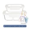Microwave-Safe High Borosilicate Glass Lunch Box Set