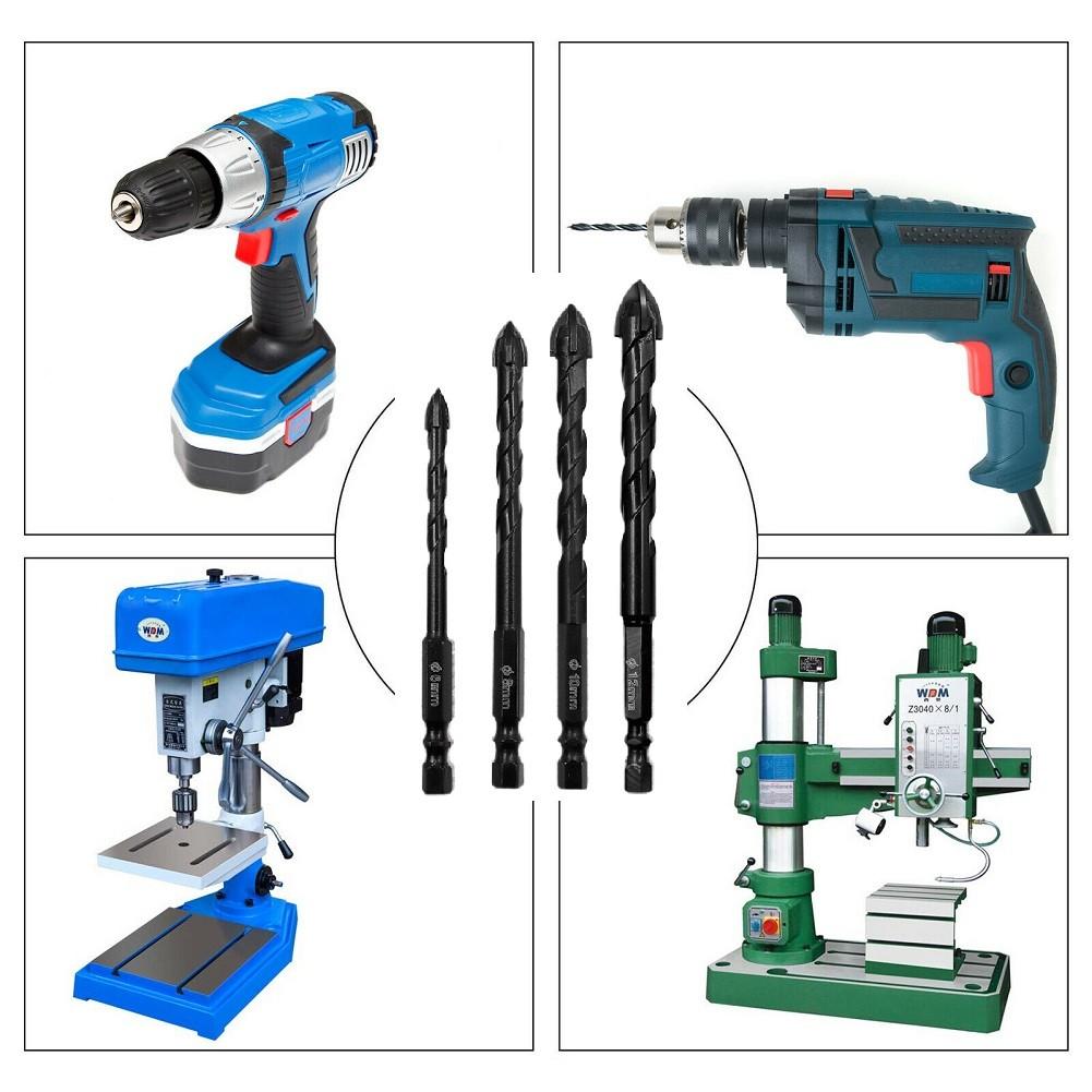 Multifunctional Triangle Drill Bit Glass Ceramic Vitrified Brick Full Tile Wall