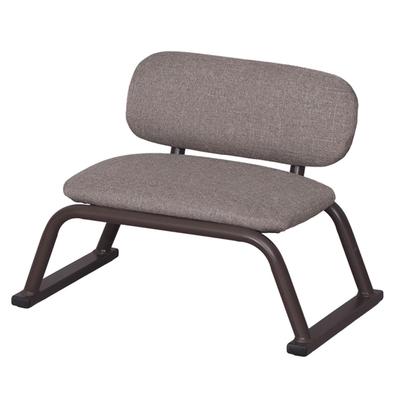 AITECH Seiza Chair with Back, Steel, Width 41.5cm, Depth 28.5cm, Height 30cm, Fully Assembled, Brown, SZA-02 BR