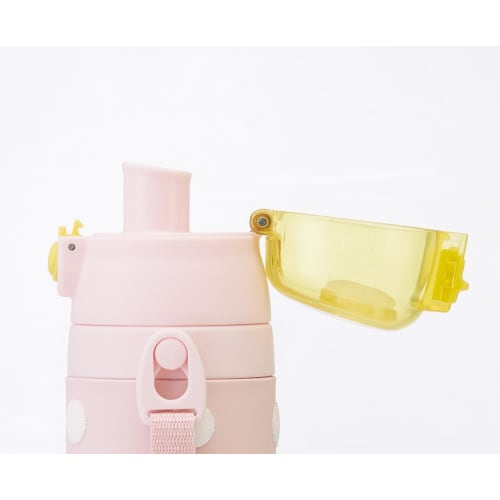Skater Children's Stainless Steel Water Bottle, Direct Drinking, 480ml, Sumikko Gurashi, Child-Friendly, Lightweight Type, Girls, Cold Storage Only, 3