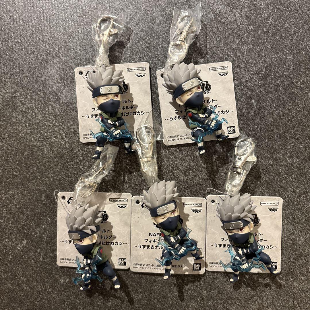 

[USED] Kakashi Hatake Figure Keychain 5-Piece Set Kage Bunshin